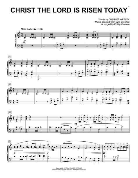 Christ The Lord Is Risen Again (Choral Score)